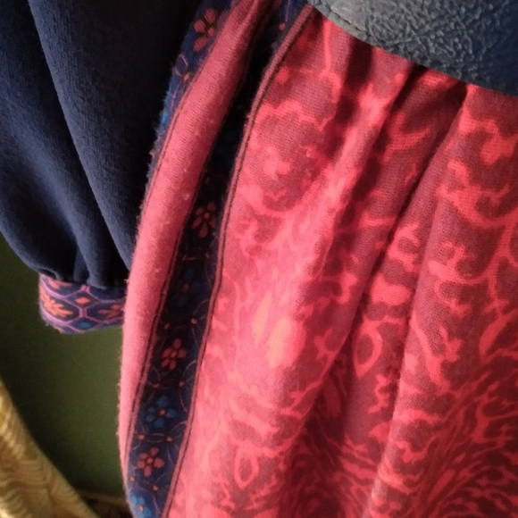 Vintage 1970's dagger collar dress John Norman Sz 14 - Picture 3 of 11